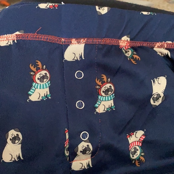 Jenni Intimates 2pc pajama set holiday pug NWT - Picture 5 of 5